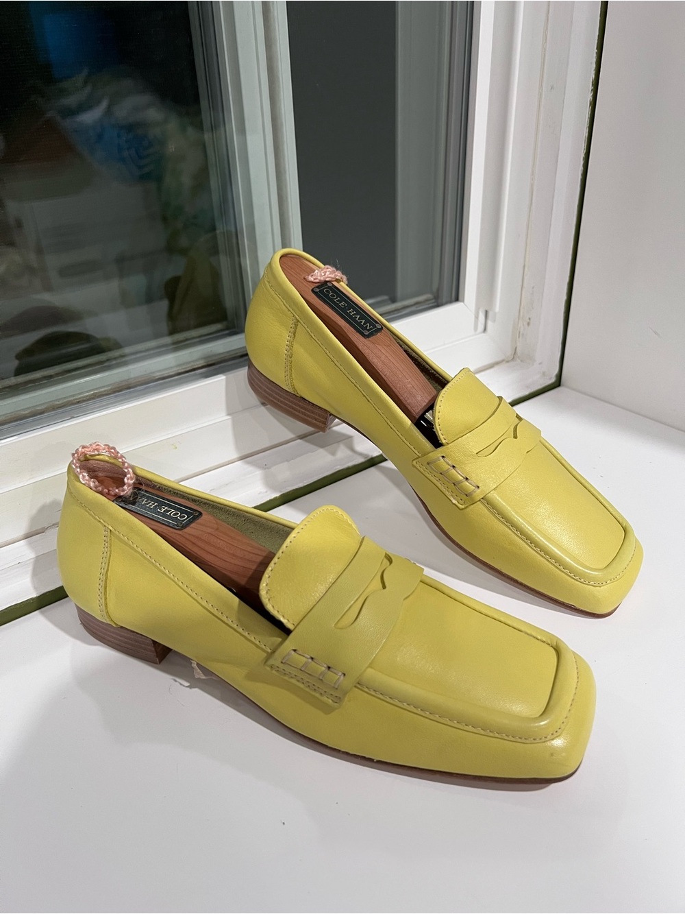 Venezia Yellow All Leather Loafers Vero Cuoio Made in Italy 37 6.5-7